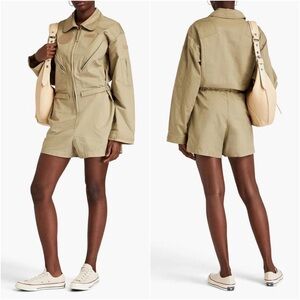 Good American Flight Suit Romper in Postalkhaki003
